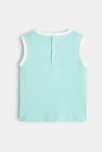 Débardeur en coton bleu bébé garçon 3