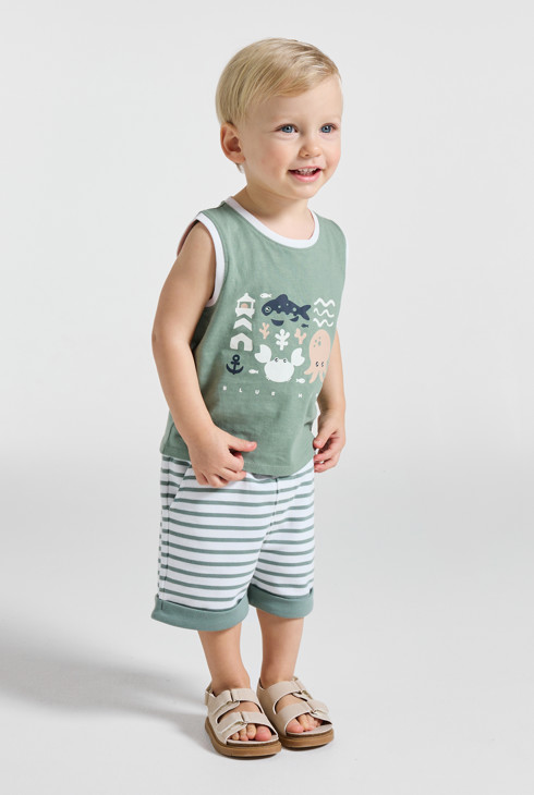Camiseta de tirantes punto bebé niño 1