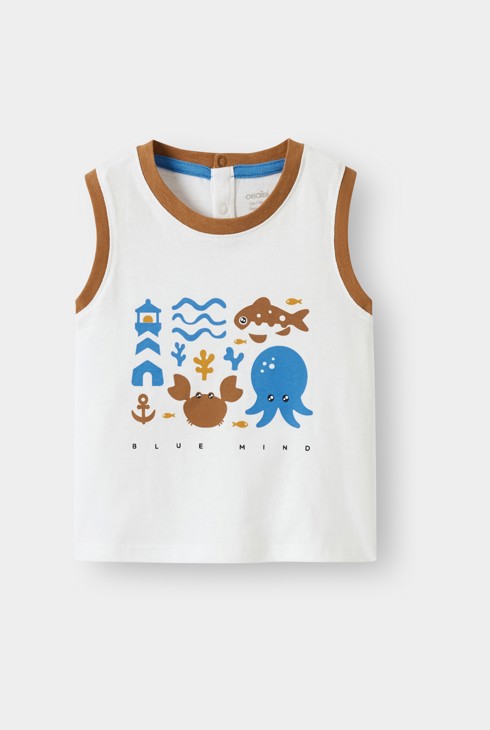 Camiseta de tirantes punto bebé niño 1