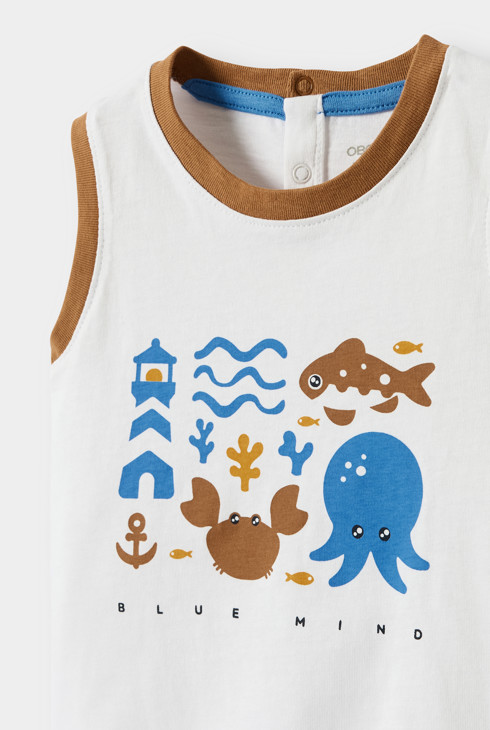 Camiseta de tirantes punto bebé niño 2