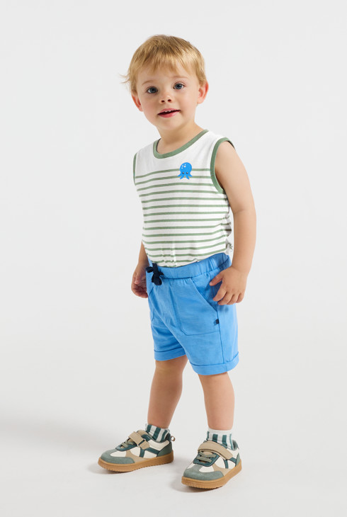 Baby boy's jersey vest top 1