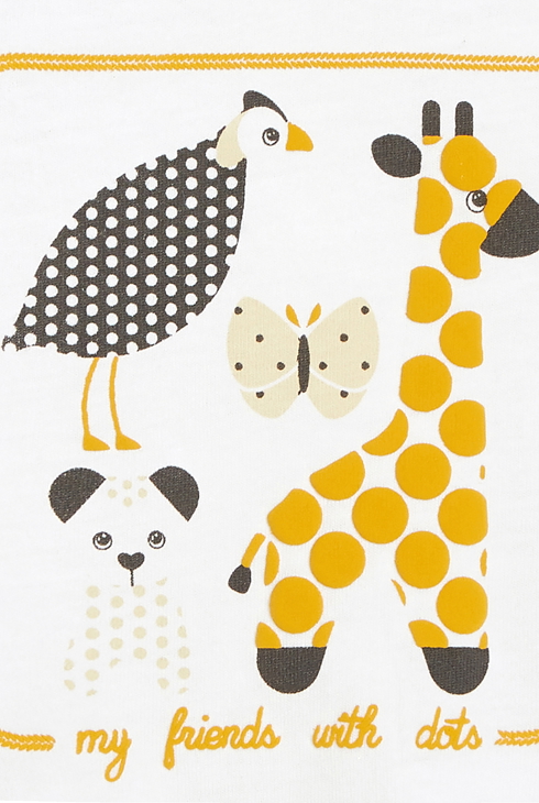 T-shirt à motif jaune bébé fille 2