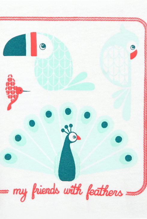 T-Shirt mit Motiv Blau Baby Mädchen 2