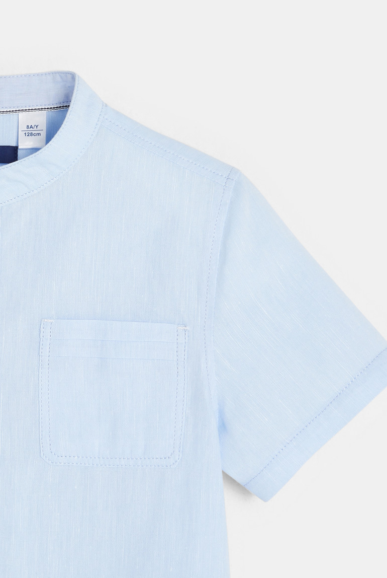 Shirt with a mandarin collar Okaïdi & Obaïbi