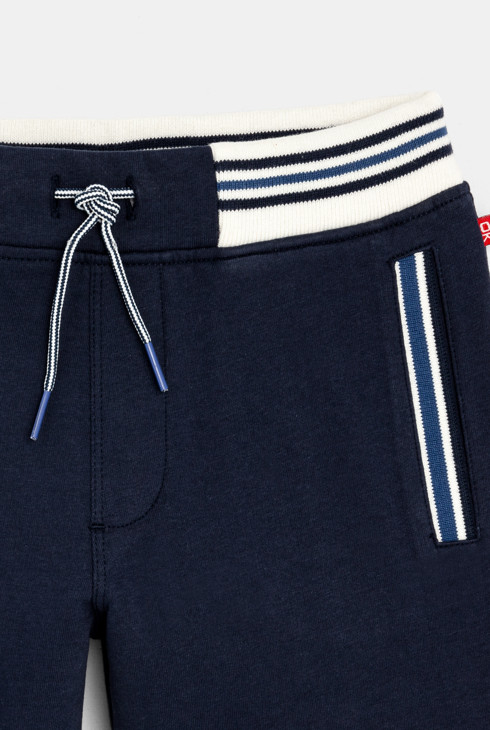 Bermudashorts aus Molton Blau Jungen 2