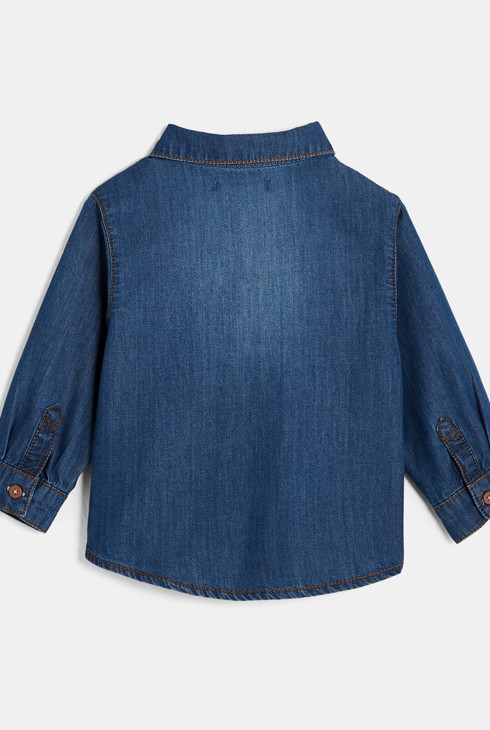 Jeanshemd Blau Baby Jungen 2