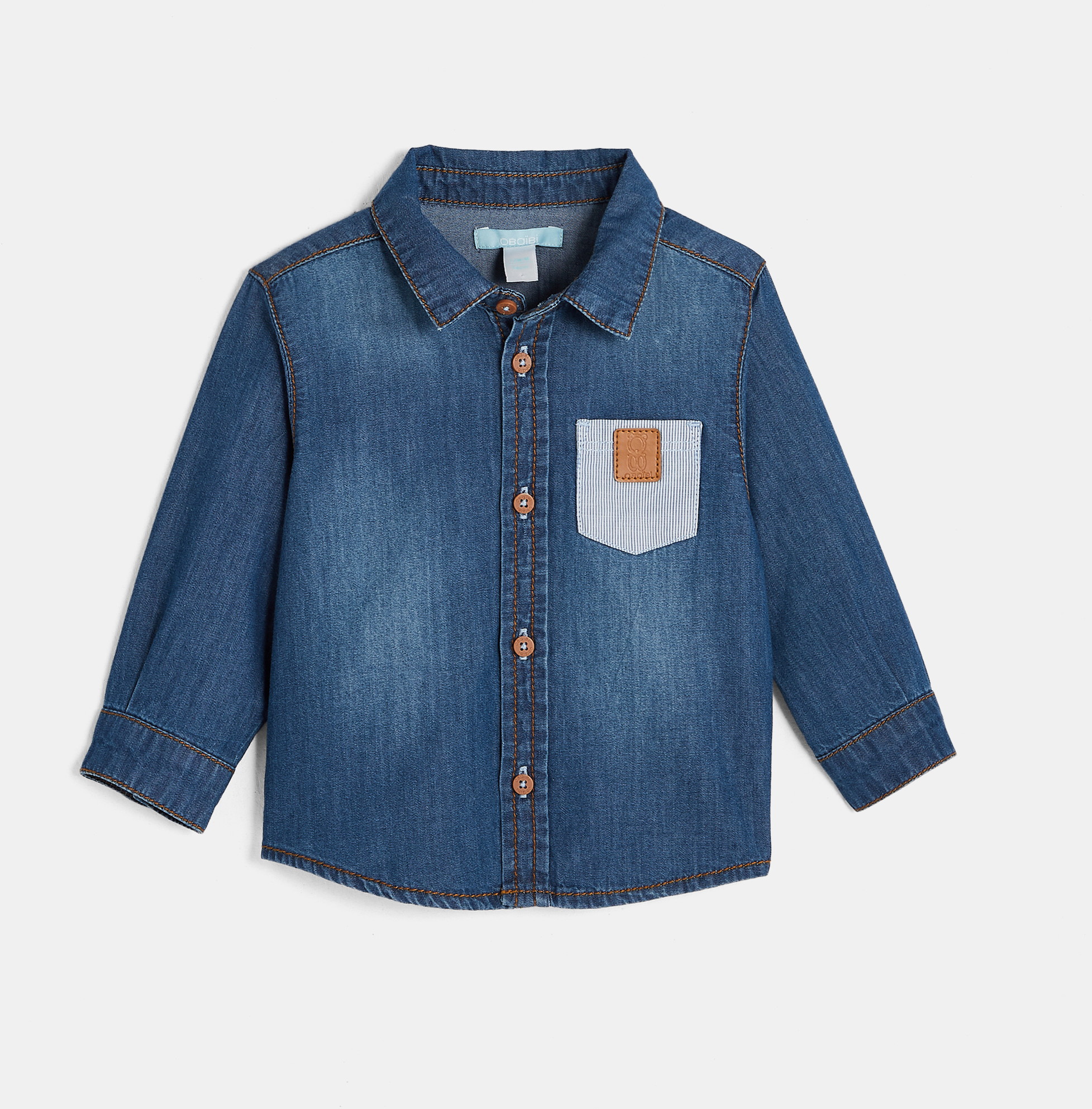 Jeanshemd Blau Baby Jungen 2
