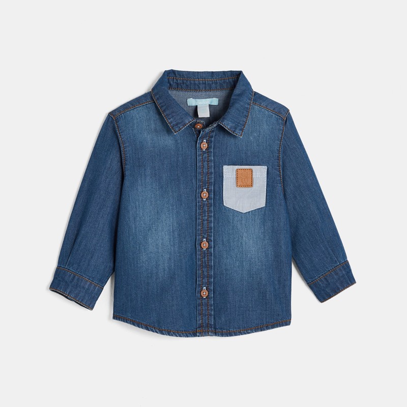 Jeanshemd Blau Baby Jungen