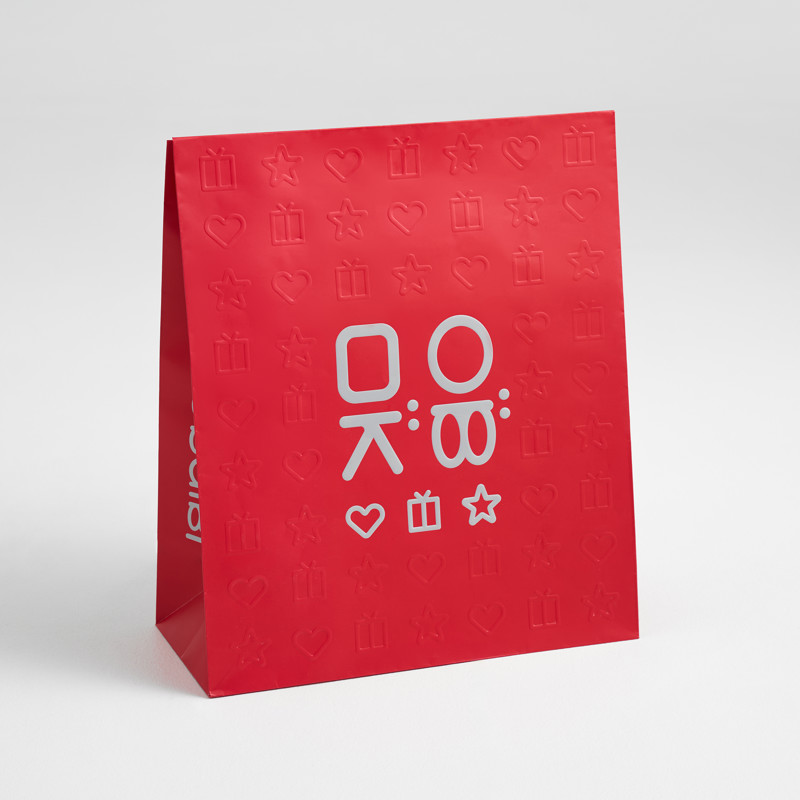 Geschenktüte in der Weihnachtsversion