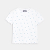 T-shirt à bords ondulés
