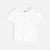 T-shirt à bords ondulés