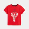 T-shirt à motif marin rouge bébé garçon