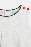 Vestido pichi de punto gris bebé niña 3