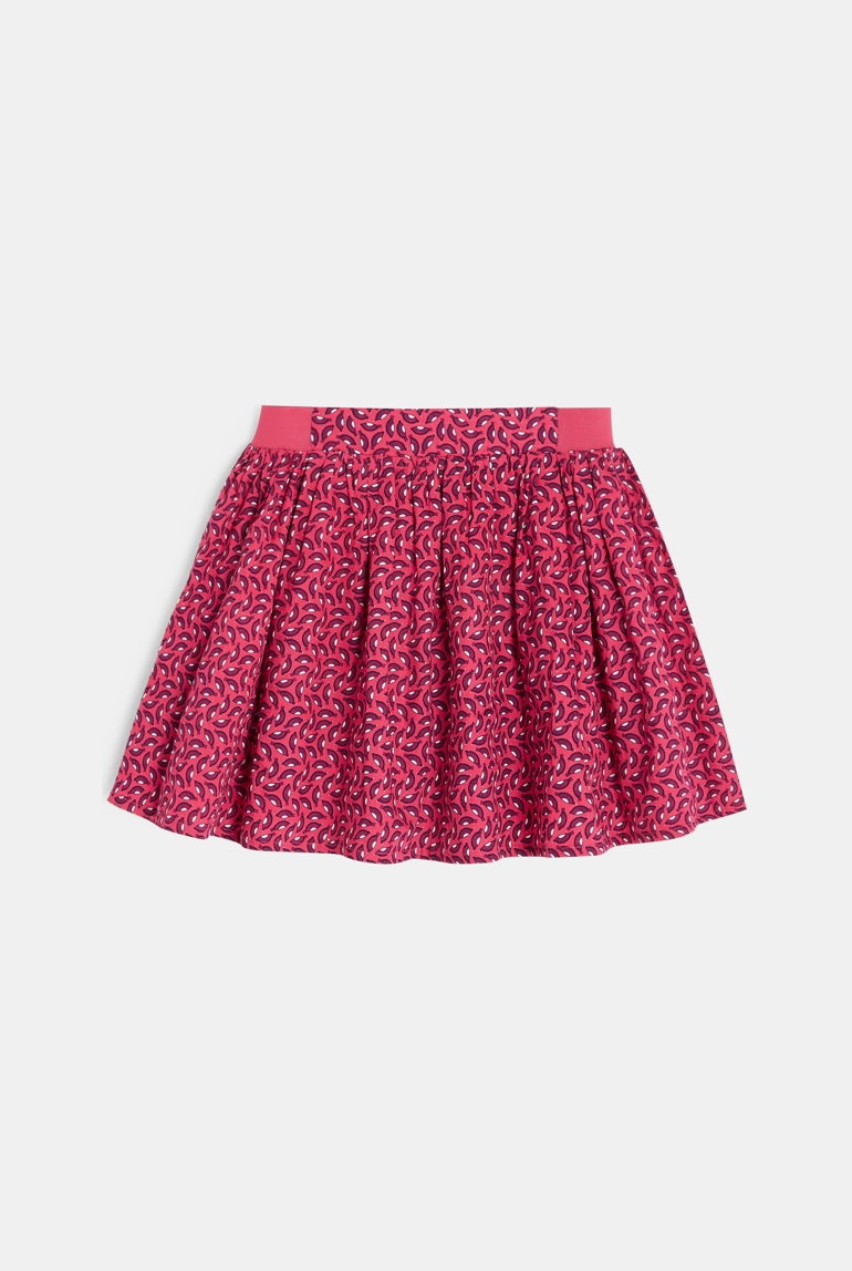 Falda de patinadora estampada rosa niña 1
