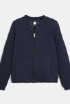 Teddy zippé matelassé bleu fille