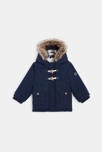 Manteau de ville imperméable à capuche bleu bébé garçon 2