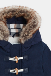 Manteau de ville imperméable à capuche bleu bébé garçon 4