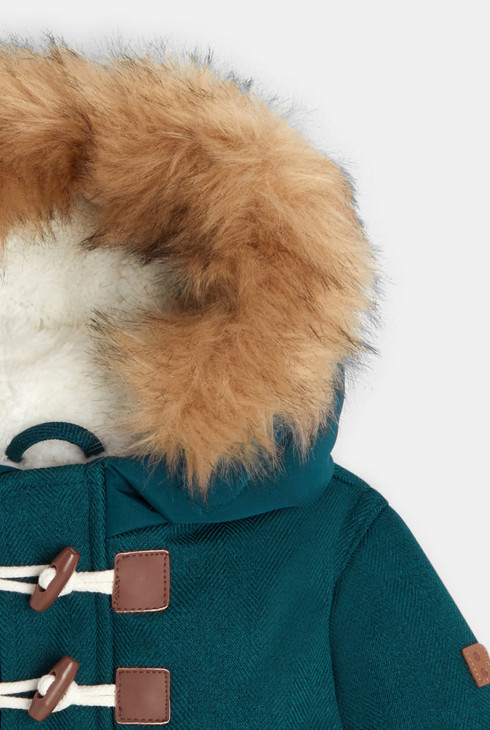 Wasserdichter Stadtmantel mit Kapuze 2