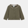 Gilet uni col volanté