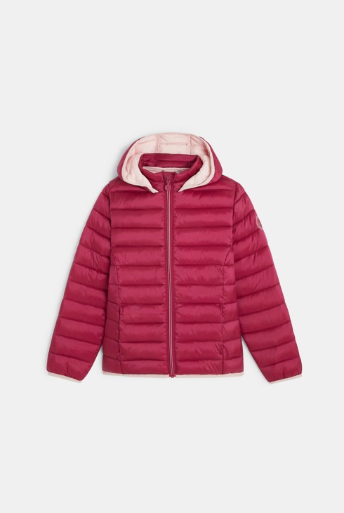 Warme, leichte Steppjacke Rot Mädchen 1