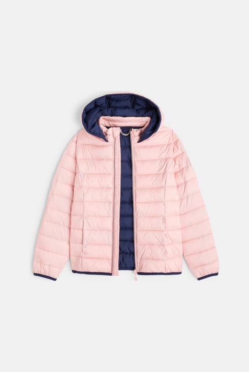 Doudoune chaude et légère rose fille