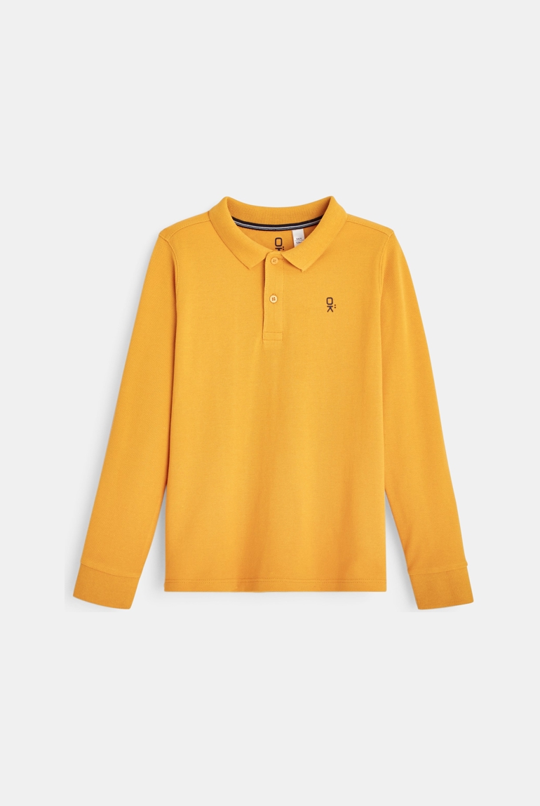 Polo de manga larga amarillo niño 1