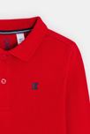 Polo manches longues rouge garçon 2