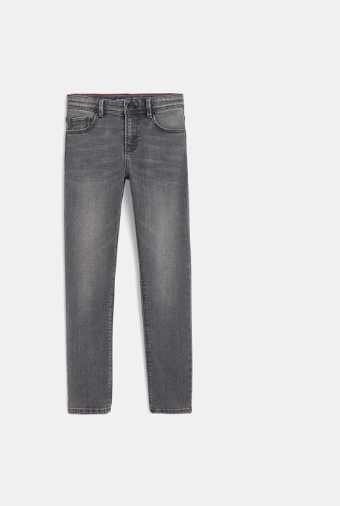 Jean slim ultra-résistant gris garçon 1