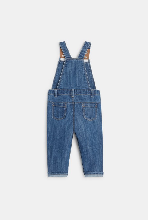 Jeans tuinbroek blauw babyjongen 2