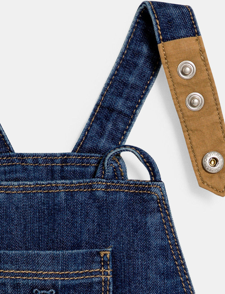 Blaue Jeanslatzhose Kleinkind Junge 2