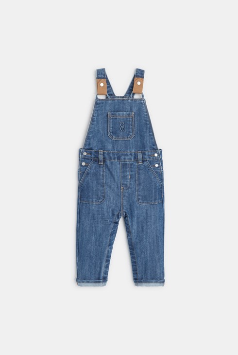 Salopette en jean bleue bébé garçon 1