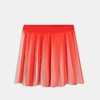 Jupe plissée bicolore rouge fille
