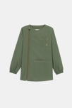 Tablier d'écolier vert garçon
