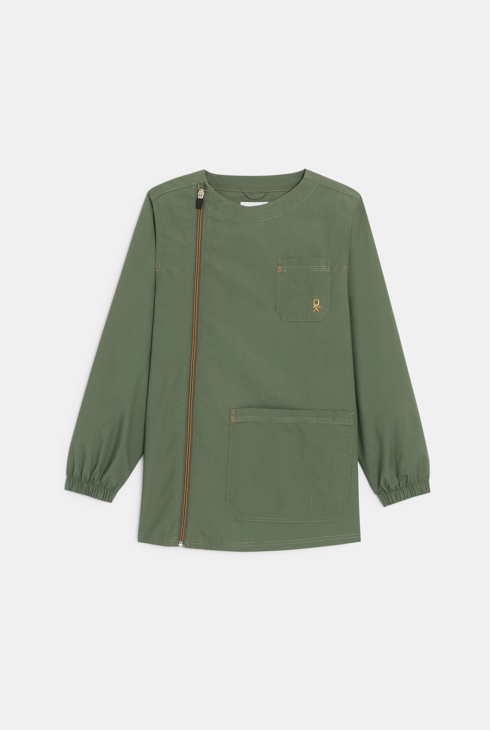 Tablier d'écolier vert garçon