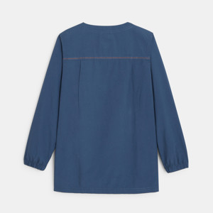 Tablier d'écolier bleu garçon