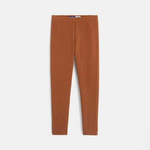 Legging chaud marron fille