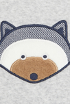 Pijama de terciopelo jaspeado gris bebé niño 2