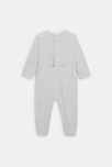 Pijama de terciopelo jaspeado gris bebé niño 3