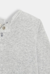 Pijama de terciopelo jaspeado gris bebé niño 4