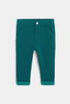 Jogpant de punto jaspeado estampado verde bebé niño 1