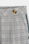 Pantalones de cuadros de punto Milano gris niña 2