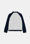 Sudadera con cremallera azul niño 4