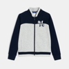 Sweat-shirt zippé bleu garçon