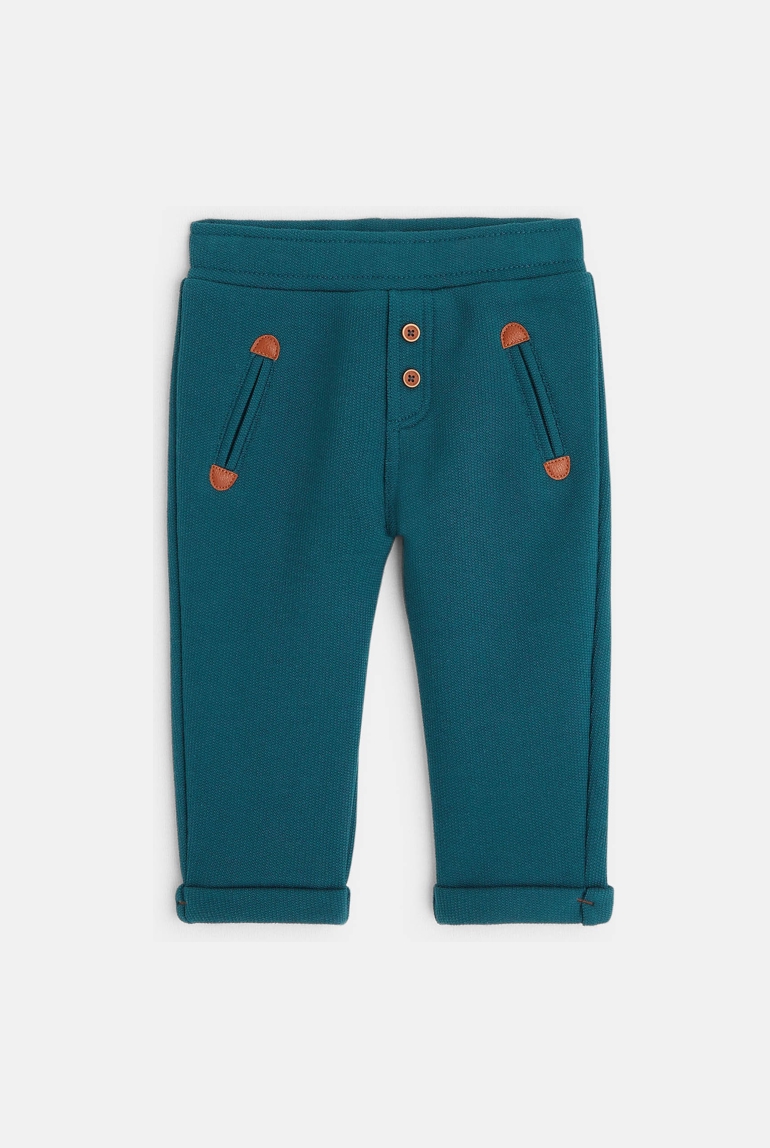 Jogpant molleton vert bébé garçon 1