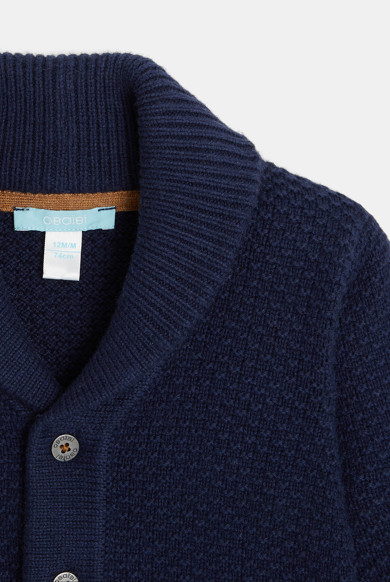 【BAON】[unisex] Atoo Button Collar Over Knit Cardigan Zeagoo Women's 2025 Cardigan Sweaters Button Down Crew Neck
