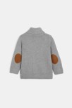 Gilet tricot chiné boutonné gris bébé garçon 3