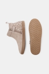 Boots croûte de cuir motif léopard blanc fille 3