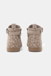 Boots croûte de cuir motif léopard blanc fille 4