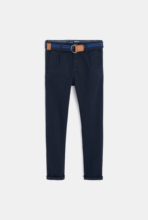 Schlanke Chino-Hose aus schickem Toile Blau Jungen 1