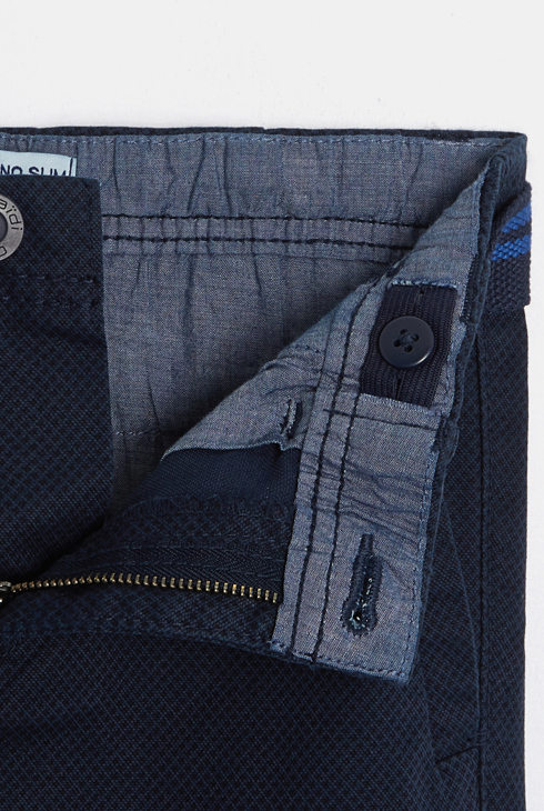 Schlanke Chino-Hose aus schickem Toile Blau Jungen 2